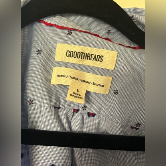 Blue Short Sleeve Button Down Shirt Size S- Standard Fit - Picture 2 of 5